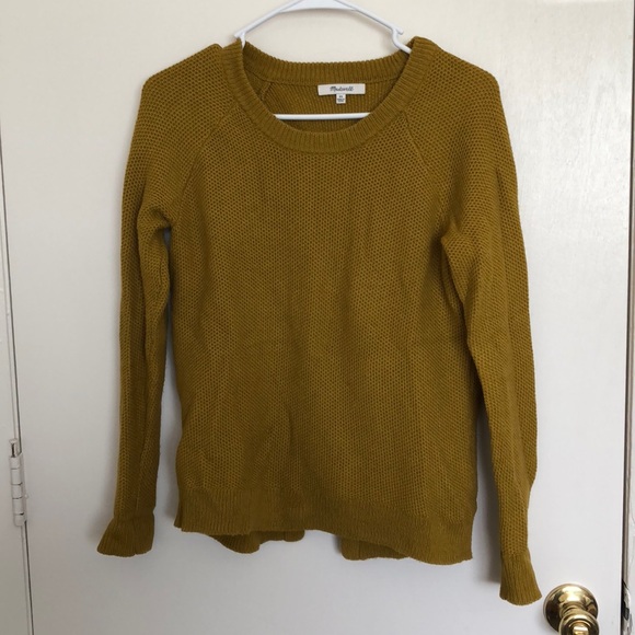 Madewell Sweaters - Madewell mustard cross back sweater